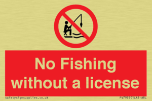 No Fishing without a license